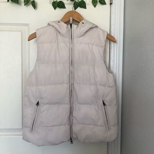 Gap Cream Puffer Jacket Vest